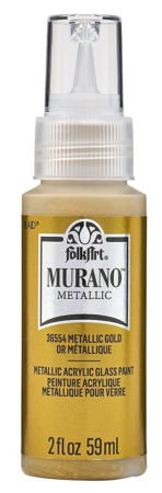 Folkart Murano Glass Paint Metallic 59 ml Gold