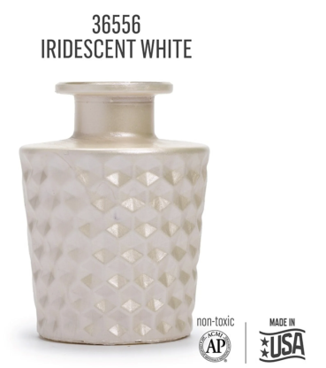 Preview: Folkart Murano Glass Paint 59 ml Iridescent White