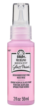 Folkart Murano Glass Paint 59 ml Iridescent Pink