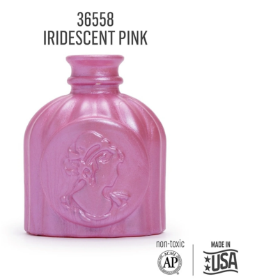 Preview: Folkart Murano Glass Paint 59 ml Iridescent Pink