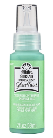 Folkart Murano Glass Paint 59 ml Iridescent Emerald