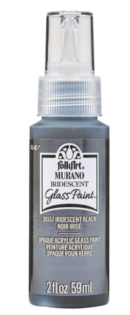 Folkart Murano Glass Paint 59 ml Iridescent Black