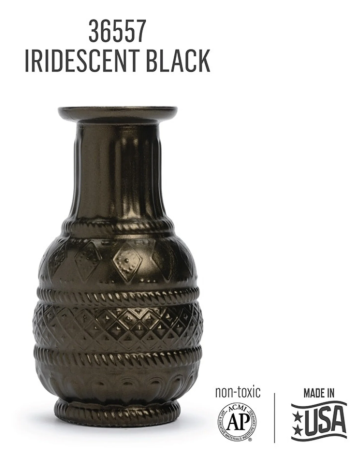 Preview: Folkart Murano Glass Paint 59 ml Iridescent Black