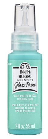 Folkart Murano Glass Paint 59 ml Iridescent Aqua