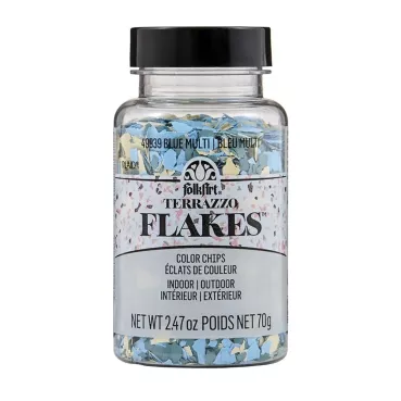 Folkart Terrazzo Flakes Blue-Multi