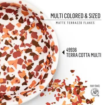 Preview: Folkart Terrazzo Flakes Cotta-Multi