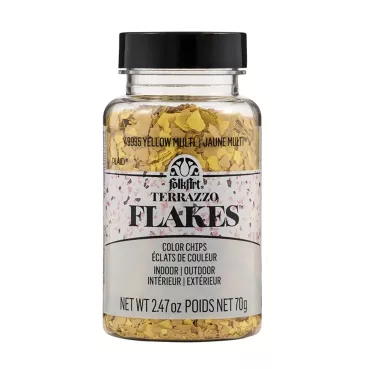 Folkart Terrazzo Flakes Yellow-Multi