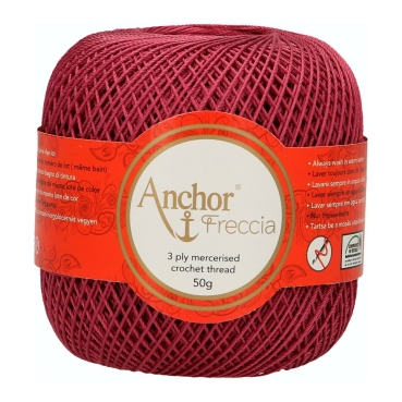 Preview: Anchor Freccia Stärke 12 Häkelgarn 50 Gramm Farbe 00583