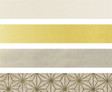 Preview: Heyda Faltstreifen für Fröbelsterne goldfarben auf natur / creme / braun