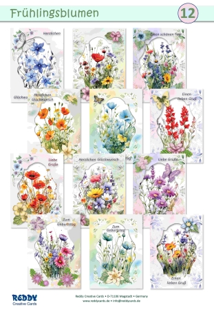 Reddy Cards Grußkarten Frühlingsblumen