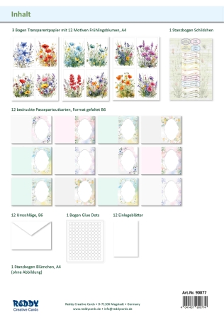 Preview: Reddy Cards Grußkarten Frühlingsblumen