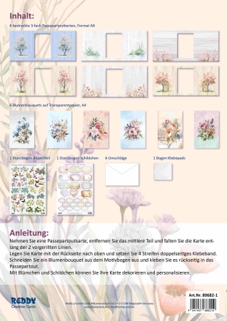 Preview: Reddy Cards Bastelset Frühlingsbouquets 1