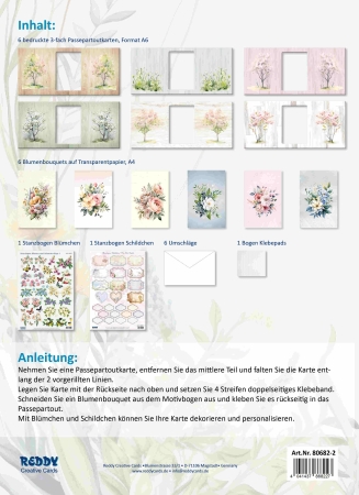 Preview: Reddy Cards Bastelset Frühlingsbouquets 2