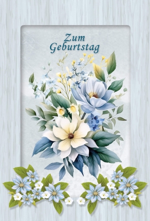 Preview: Reddy Cards Bastelset Frühlingsbouquets 2
