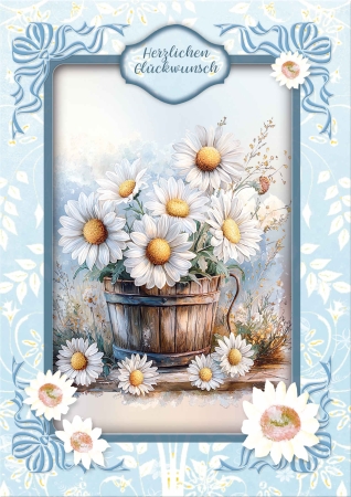 Reddy Cards Bastelset Sommergrüße mit Gänseblümchen