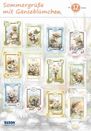 Reddy Cards Bastelset Sommergrüße mit Gänseblümchen