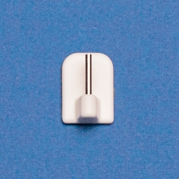 Vitragenklebehaken weiss pro Stück