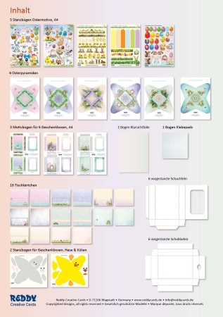 Preview: Reddy Cards Tischkärtchen und Gastgeschenke zu Ostern