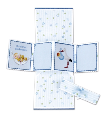 Preview: Reddy Cards Klappkartenset Geburt Junge und Mädchen