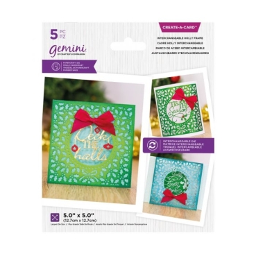 GEMINI Create a Card Interchangeable Holly Frame