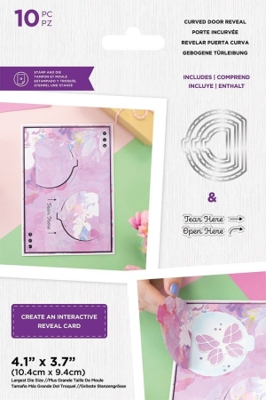 Gemini Door Reveal Stamp & Die Stempel und Stanzschablone Curved