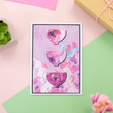 Gemini Door Reveal Stamp & Die Stempel und Stanzschablone Curved