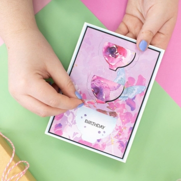 Gemini Door Reveal Stamp & Die Stempel und Stanzschablone Curved