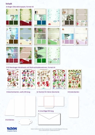 Preview: Reddy Cards Geschenkkarten Moreheads, Set für 8 Karten