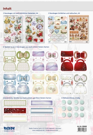 Preview: Reddy Cards Geschenktaschen zu Weihnachten