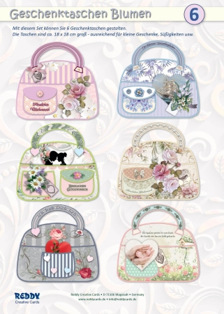 Reddy Cards Bastelset Geschenktaschen Blumen