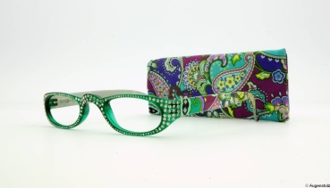 Augenstolz Fertiglesebrille Glamour Türkis 2,5 Dioptrien