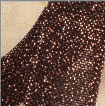 Preview: Glitter Schrägband 20 mm pro Meter rost