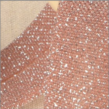 Preview: Glitter Schrägband 20 mm pro Meter lachs