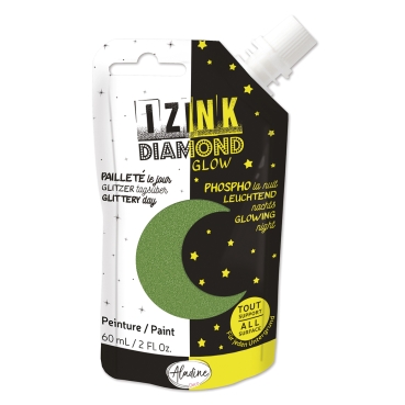 Aladine IZINK DIAMOND Glow 60 ml grün