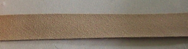 Baumwoll Schrägband 18 mm Farbe beigebraun