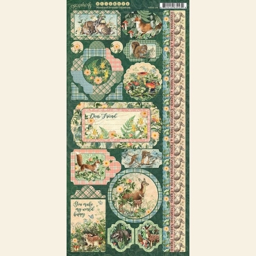 Preview: Graphic 45 Woodland Friends Stickers