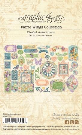 Preview: Graphic 45 Fairie Wings Die-Cut Assortment