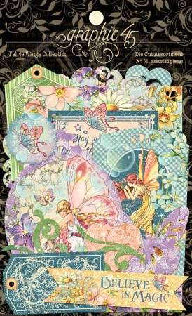 Preview: Graphic 45 Fairie Wings Die-Cut Assortment