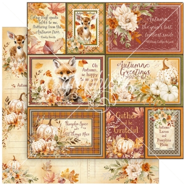 Graphic 45 Autumn Greetings 12 x 12 Inch Collection Pack