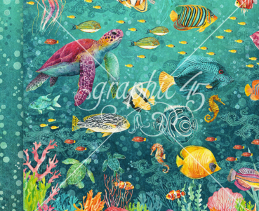 Preview: Graphic 45 12 x 12 Inch Collection Pack Seas the Day