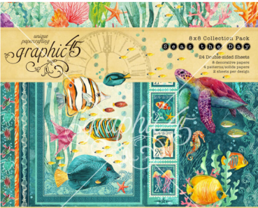 Graphic 45 8 x 8 Inch Collection Pack Seas the Day