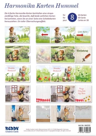 Reddy Cards Harmonika-Karten Hummel