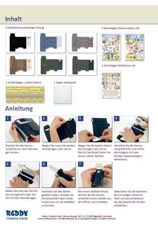 Preview: Reddy Cards Herrengeschenke zu Ostern
