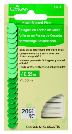 Clover Herzkopf Stecknadeln