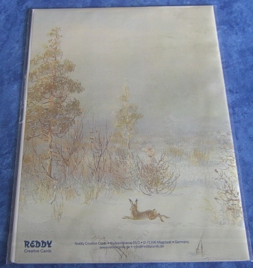 Preview: Reddy Cards Hintergrundpapiere Winter / Weihnachten