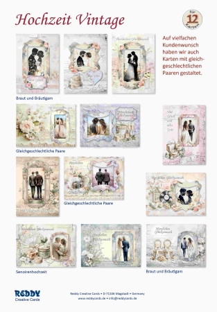 Reddy Cards Bastelset Vintage Hochzeit
