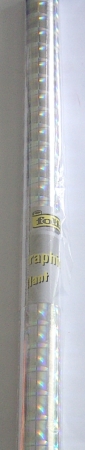 Holografische Folie pro Rolle 0,4 xm 1 Meter, selbstklebend, silber