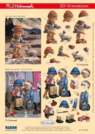 Reddy Cards 3D Stanzbogen Hummel Trau dich, Händel, merk dir das