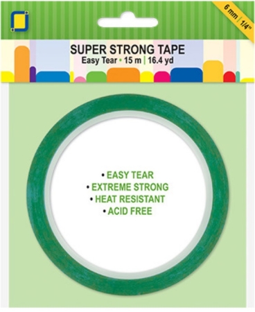Jeje Doppelseitiges Klebeband superstark 6 mm breit 15 Meter Super Strong Tape Easy Tear