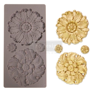 Re-Design with Prima Kacha Engraved Medaillon 8,5 x 11 inch Decor Mould